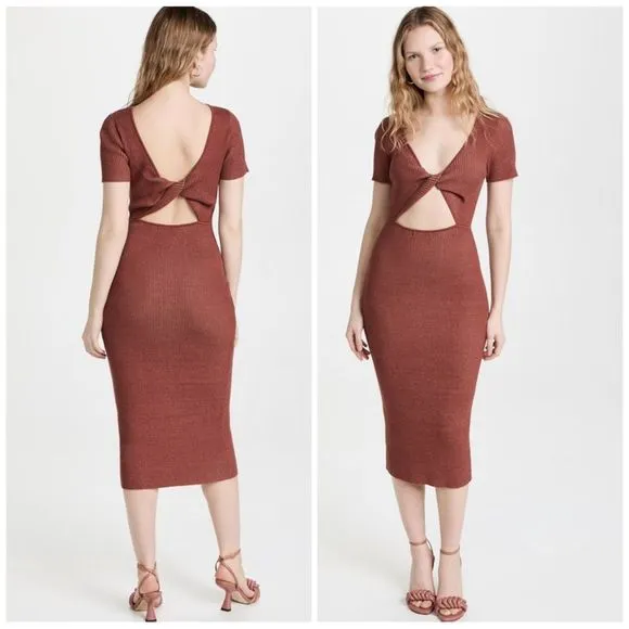 Naadam Ribbed Reversible Twist Dress - Image 2