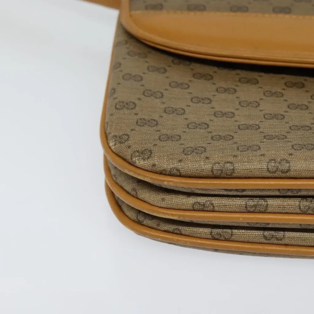  Micro GG Supreme Shoulder Bag PVC Beige Gold 004 106 0024 Authentic - Image 12