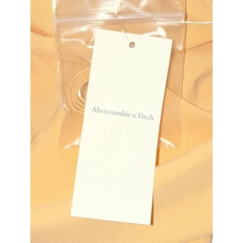 Abercrombie & Fitch Orange Sleeveless One Shoulder Dress Mini Dress Size Small S - Image 8