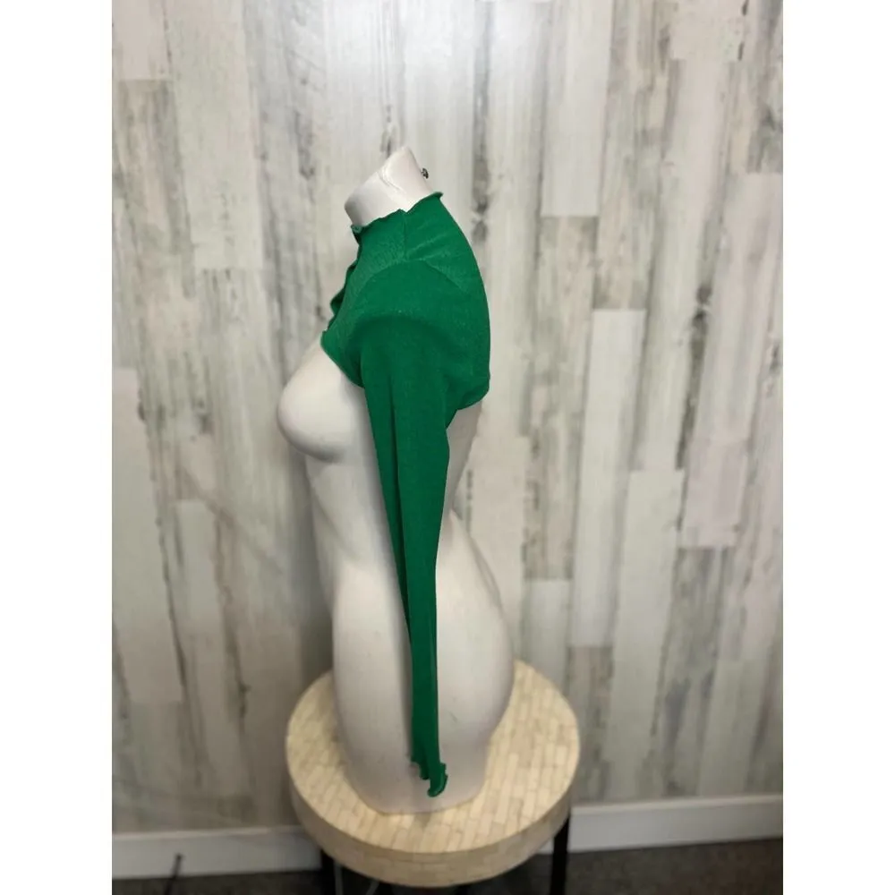 Cropped green sweater size XSMALL - Image 2