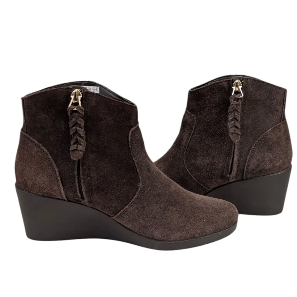 CROCS Leigh Suede Wedge Boots GUC Size 8.5     S4021 - Image 12
