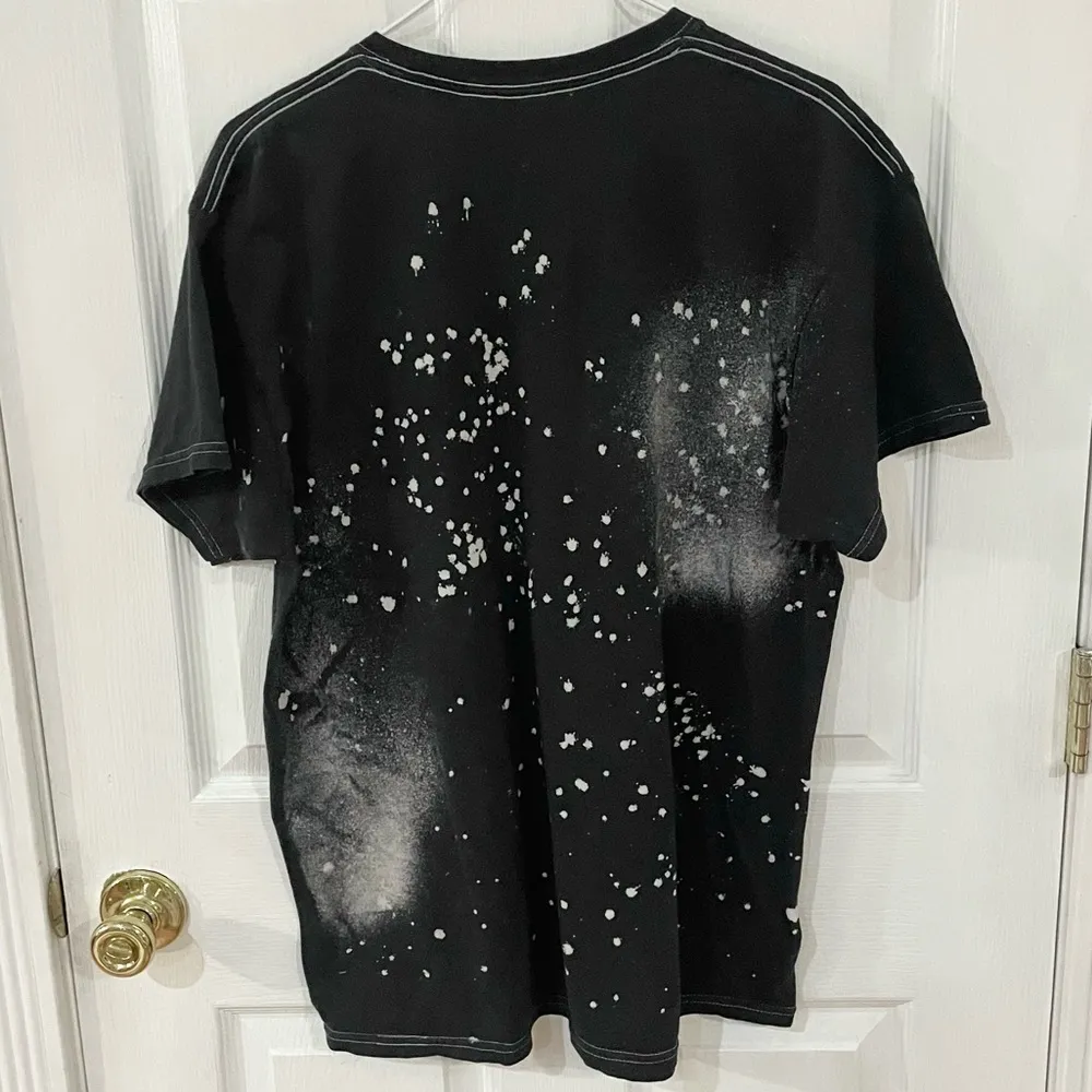 Disney Stitch Adult Large Reverse Tie Dye Graphic Tee Lilo and Stitch Bleach Dye - Image 5