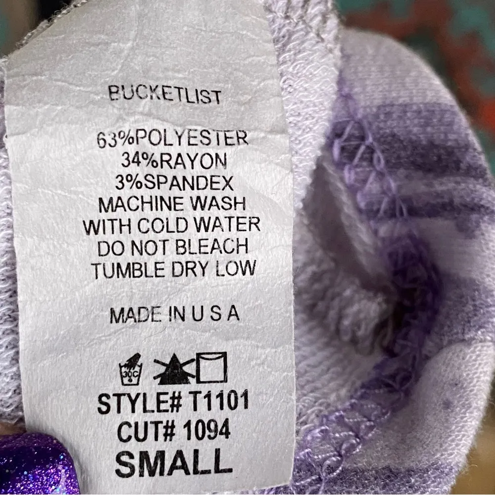 Bucket List Two Tone Hoodie Purple - Image 16