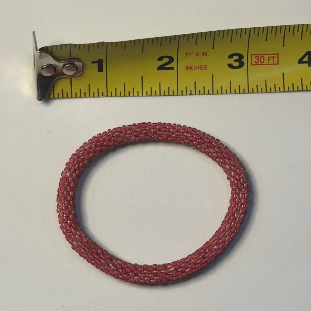 Sashka Bracelet Handmade Boho Chic Crochet Beaded Roll - Image 3