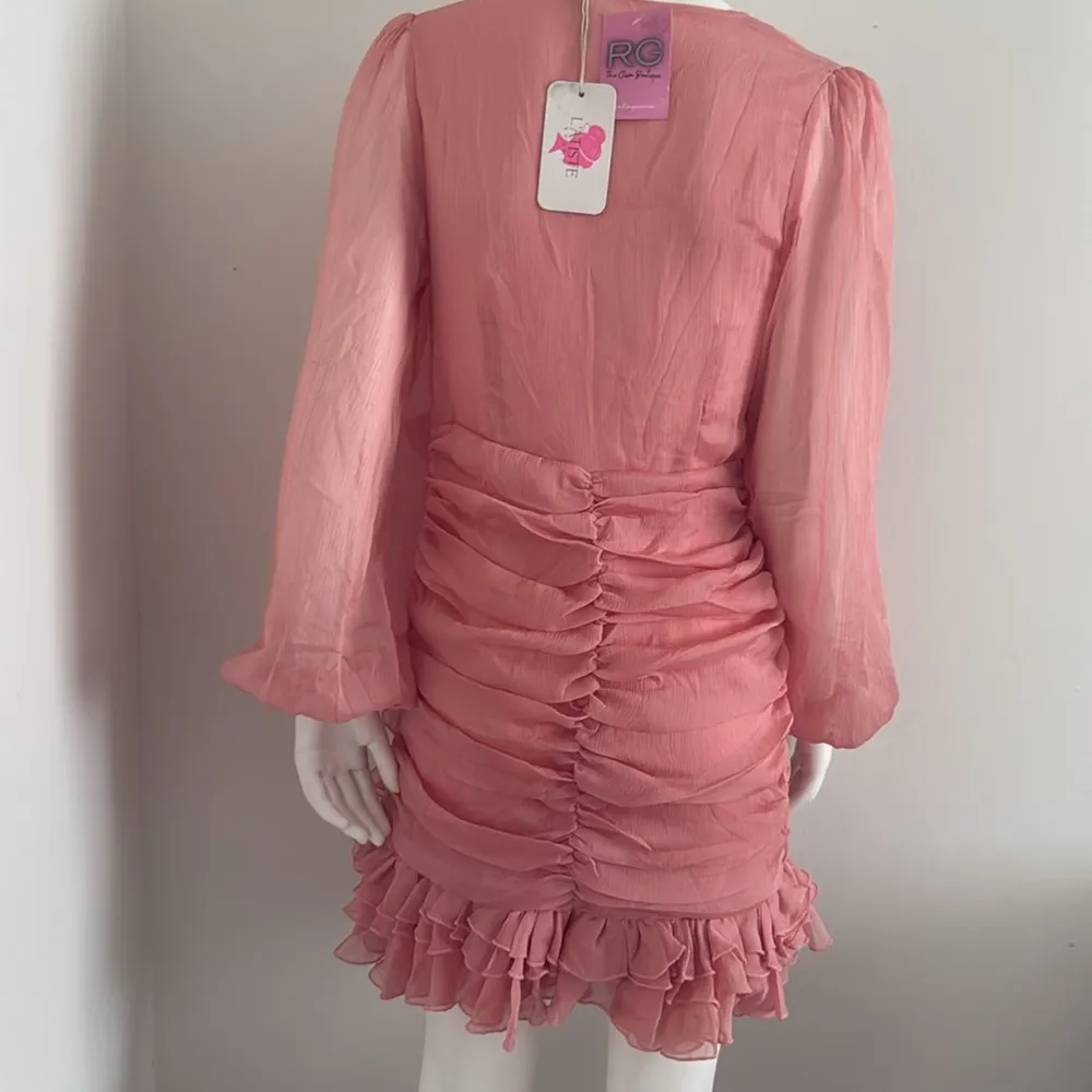 L'ATISTE Pink Asymmetrical  Dress Size S - Image 6
