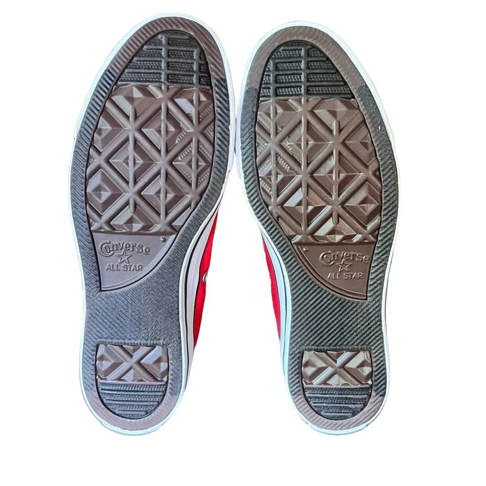 Converse Unisex All Star Hi Red Shoe Size 8 or 6 #250824 - Image 9