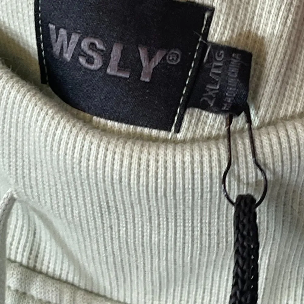 NWT Bandier Eco Fleece Split Seam Sweatpant in Willow Green - Image 6