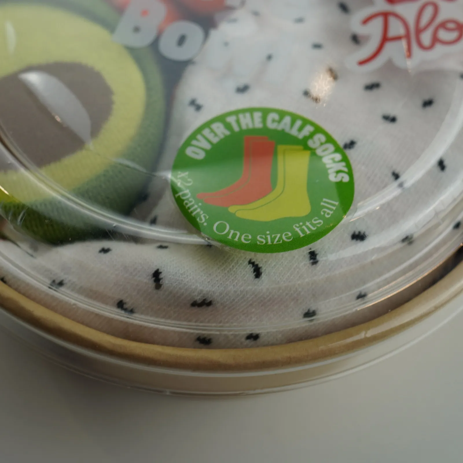 Eat My Socks Poke Bowl Socks Set Aloha One Size Over The Calf‎ 2 Pairs - Image 3