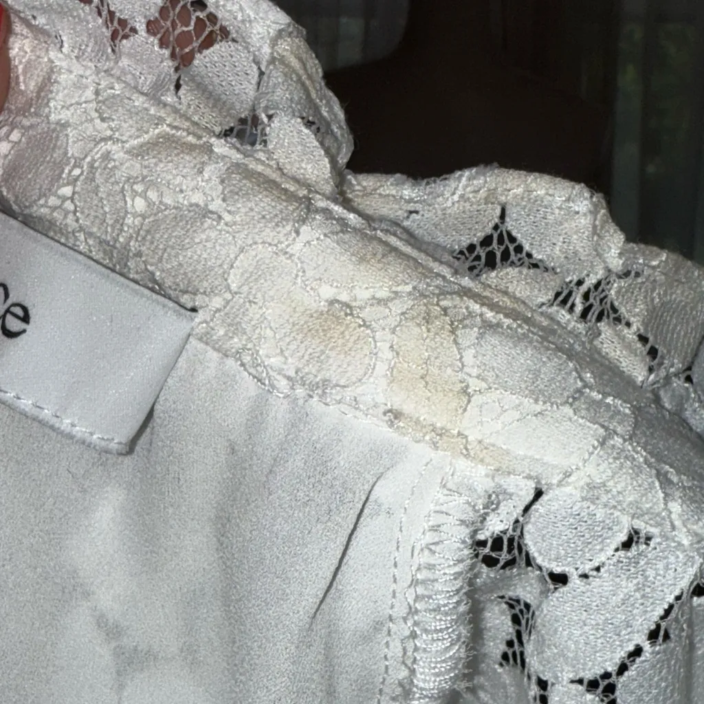 ☀️SUMMER CLEARANCE SALE☀️ Cece White Lace Blouse - Image 4