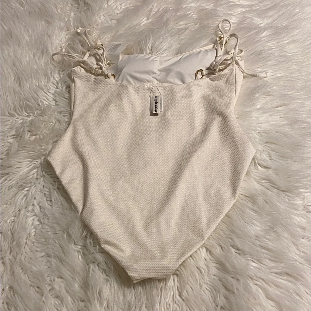 Dippin' Daisy's Cream Textured Swimsuit size XL brand new see all photos - Image 4