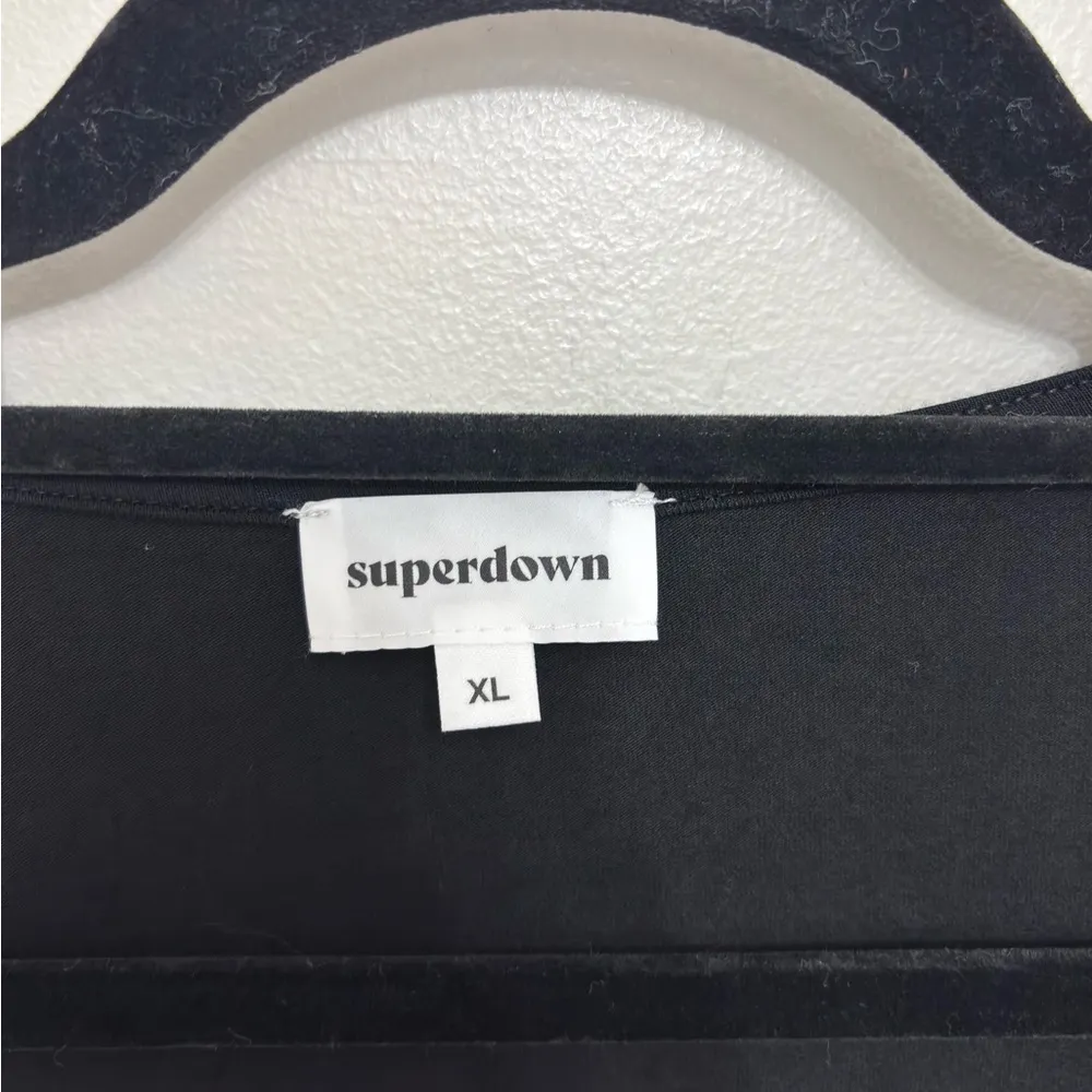 NWT Superdown Matilda Crop Wrap Top in Black - Size XL - Image 7