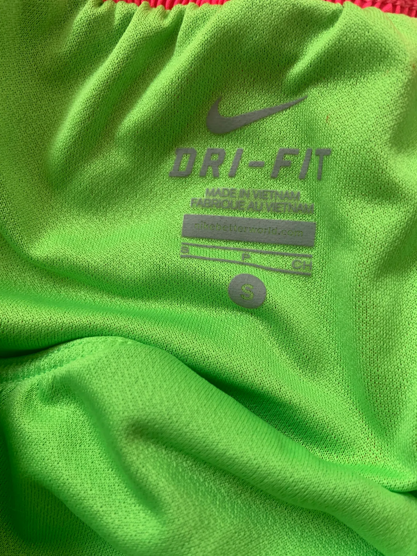 Neon Pink Small Active Shorts - Image 4