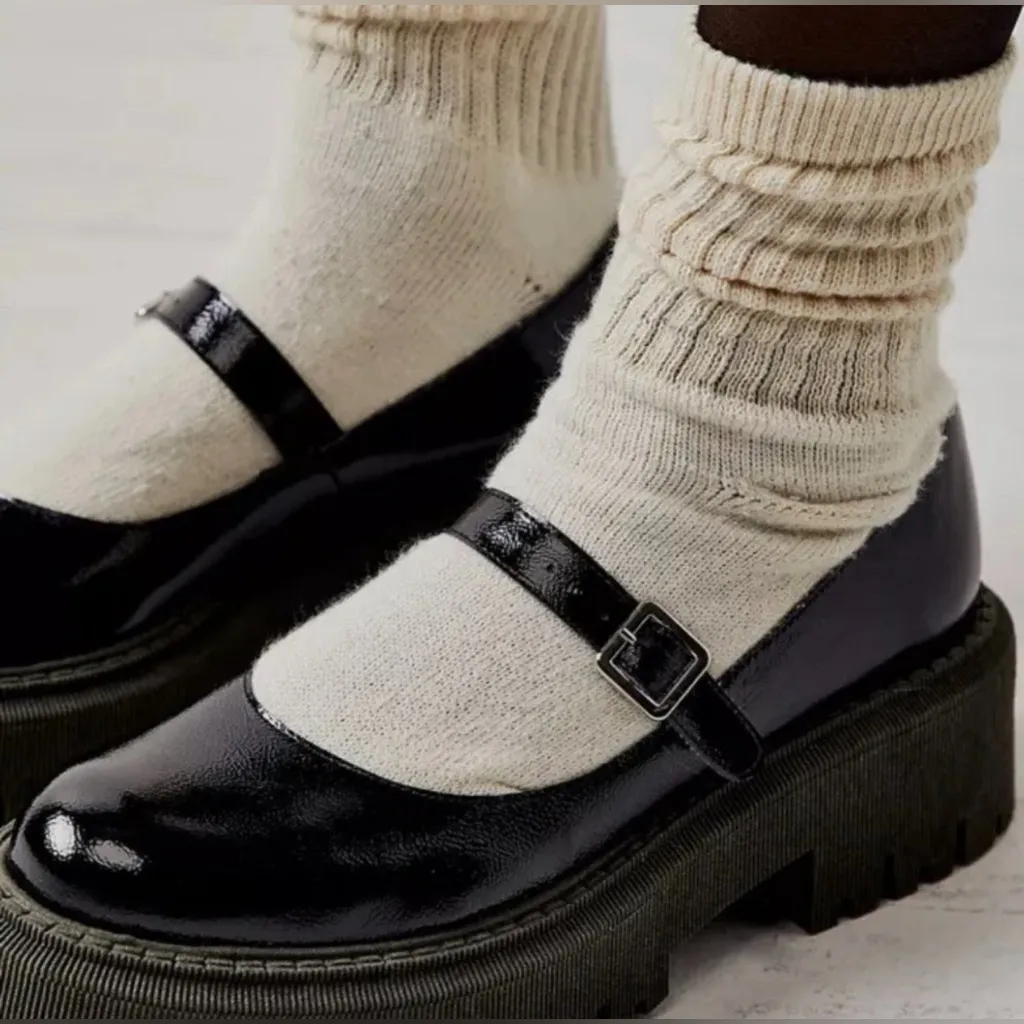 Free People Malika Patent Leather Mary Jane Chunky Platform Heel SZ 7 NWOB - Image 2