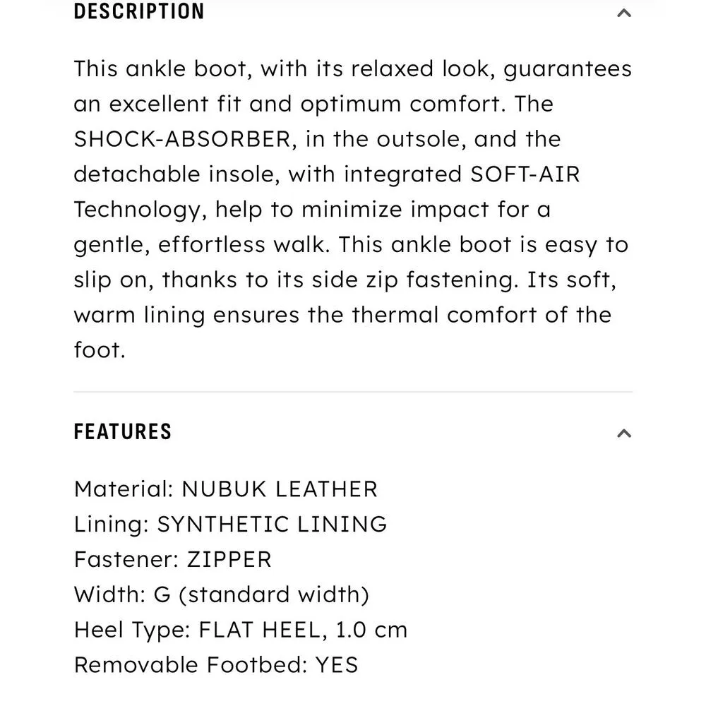 Mephisto Rezia Black Leather Slouchy Low Heel Comfort Ankle Boots womens 6 new - Image 16