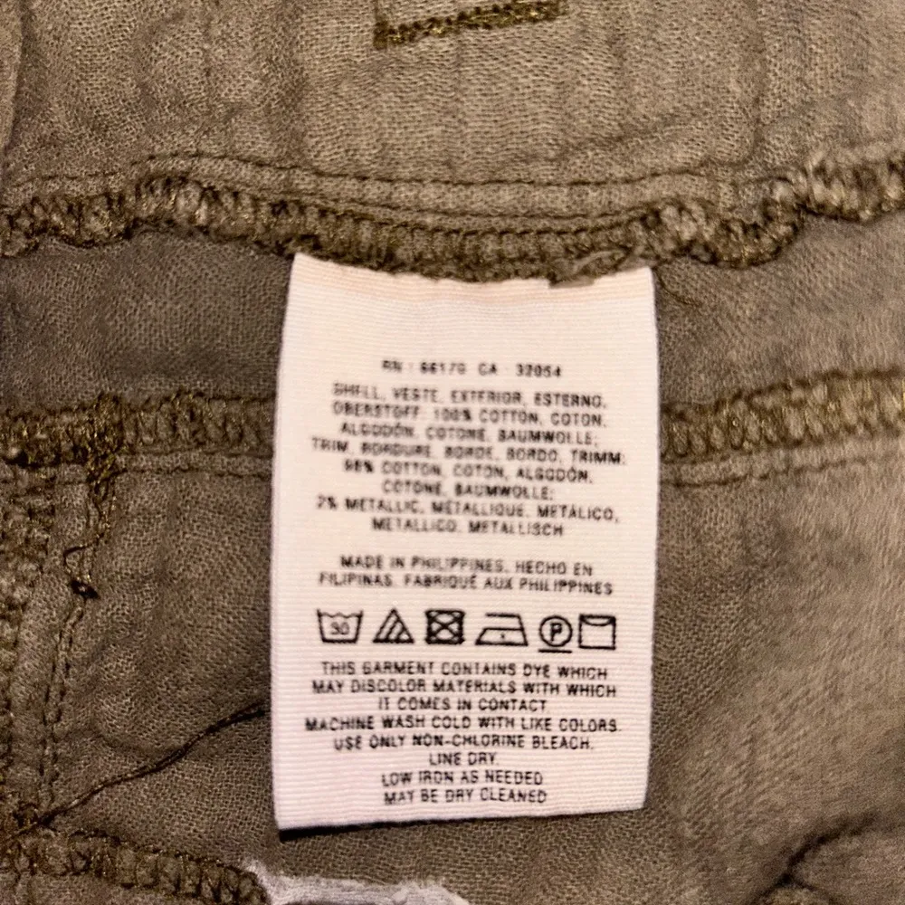 Anthropologie Hei Hei Olive Green Women's Shorts 30 Gray - Image 6