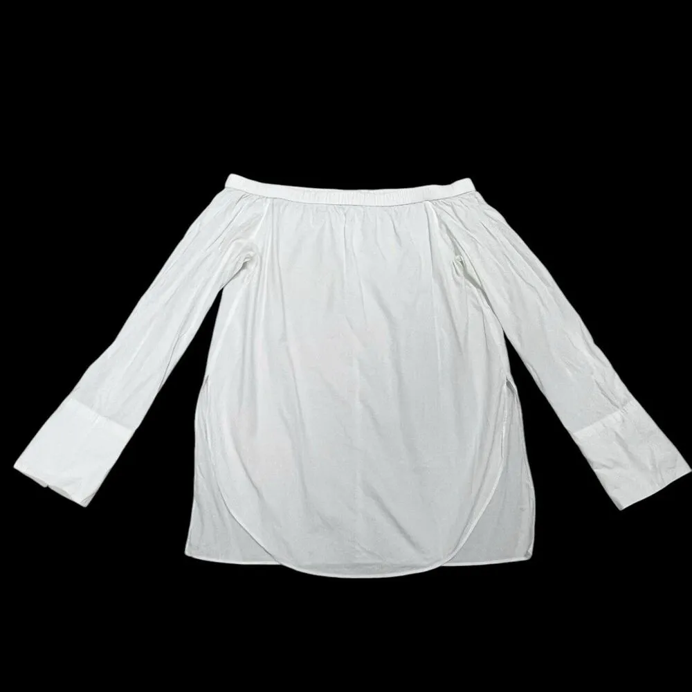 Rag & Bone Greta off shoulder Blouse Long Sleeve Top in White Women’s Size S - Image 9