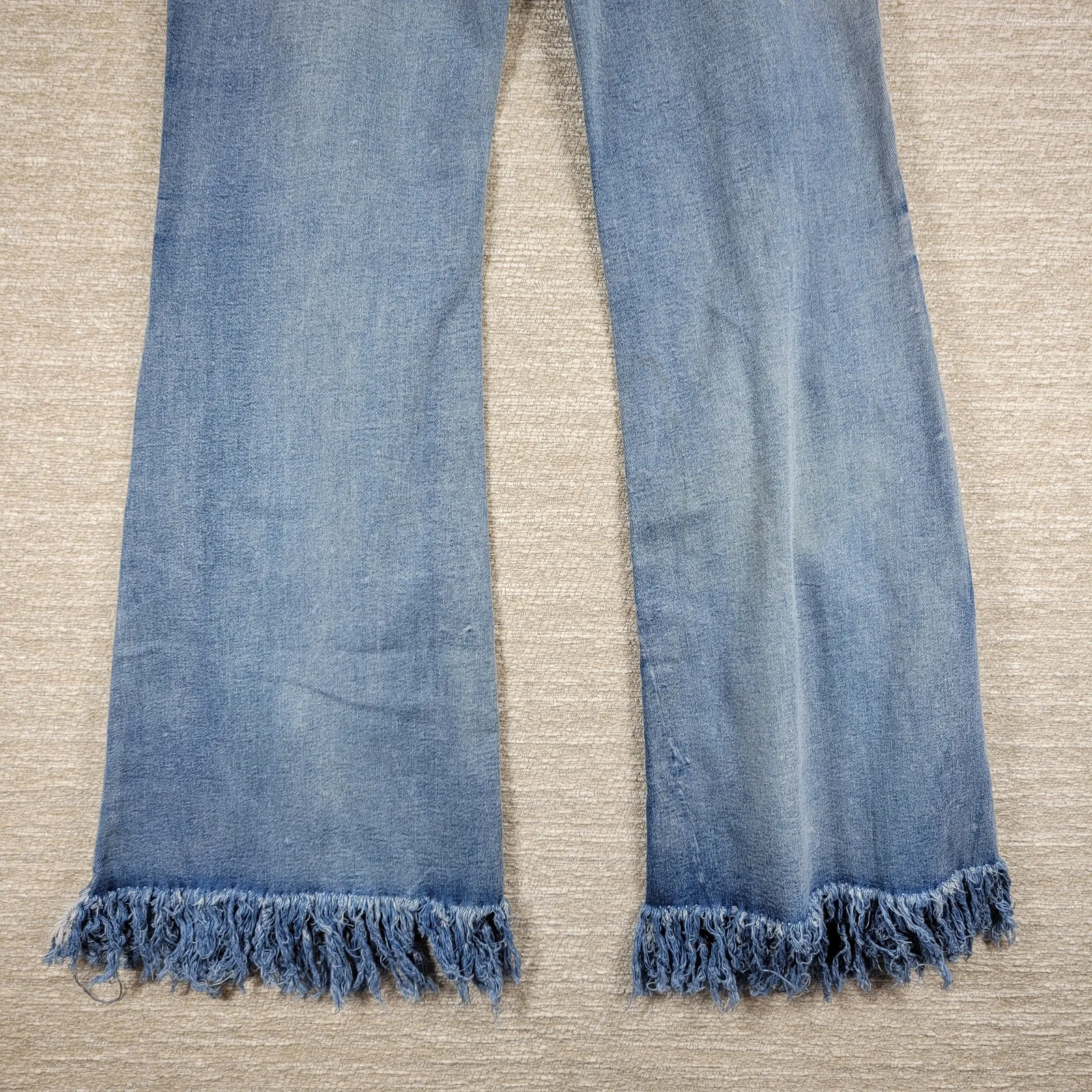 Elite Jeans Juniors 11/12 Flare Denim Distressed Fringe Hem Y2K Deadstock NWT - Image 12
