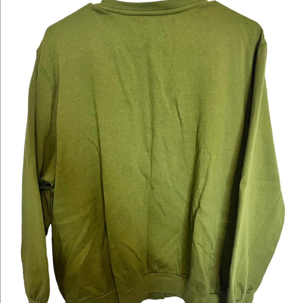 Bon worth vintage green button down flower cardigan sweatshirt size xl - Image 3