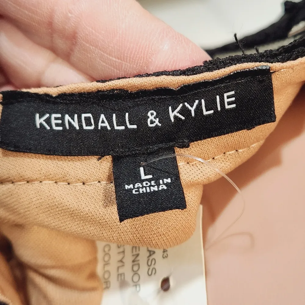 Kendall & Kylie Crochet Black Mini Skirt Sz L - Image 7