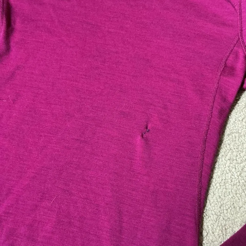 Smartwool Merino Wool Long Sleeve Base Layer Top Women's Small Purple Thermal - Image 6