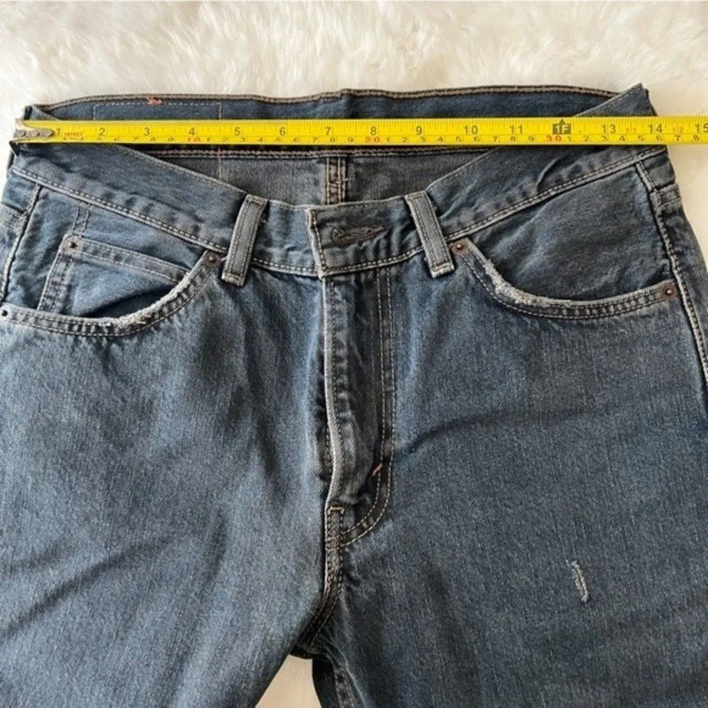 LEVI'S STRAUSS & CO 505 C Straight Cropped Jeans Size W27 L27 Grey - Image 5