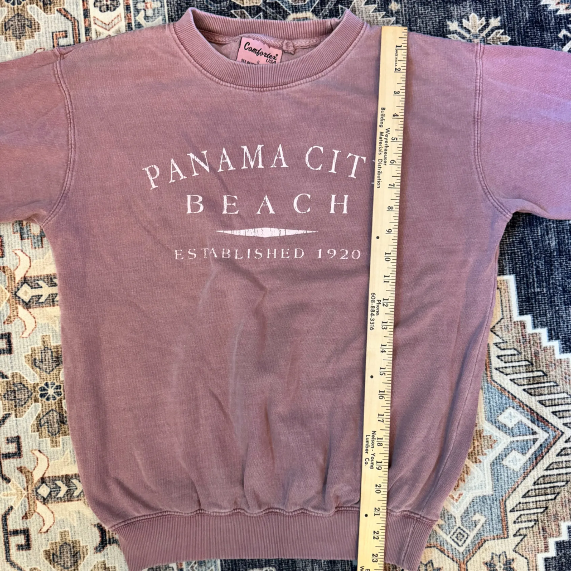 Panama City Beach Women’s Pink Crewneck Sweater Size Small - Image 10