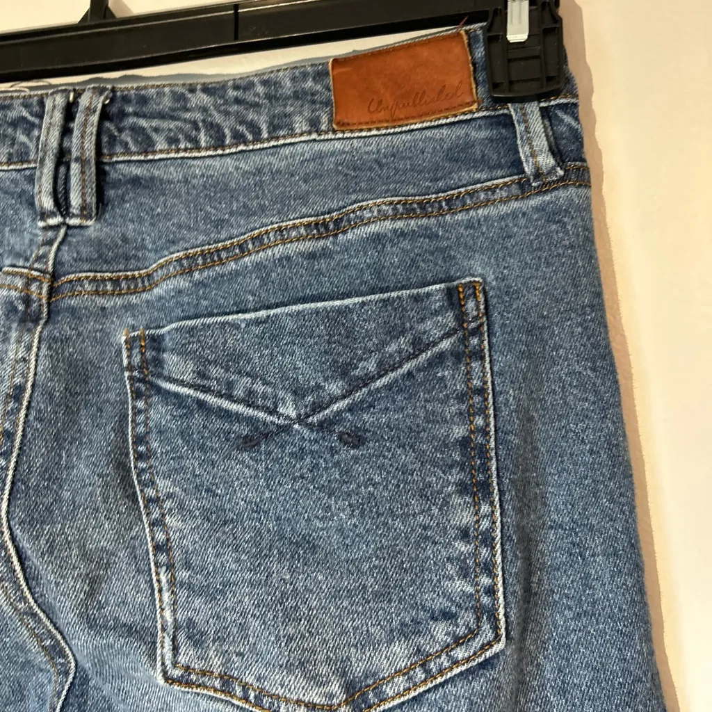 Anthropologie Unpublished Blue Ankle Cropped‎ Distressed Jeans - Image 6