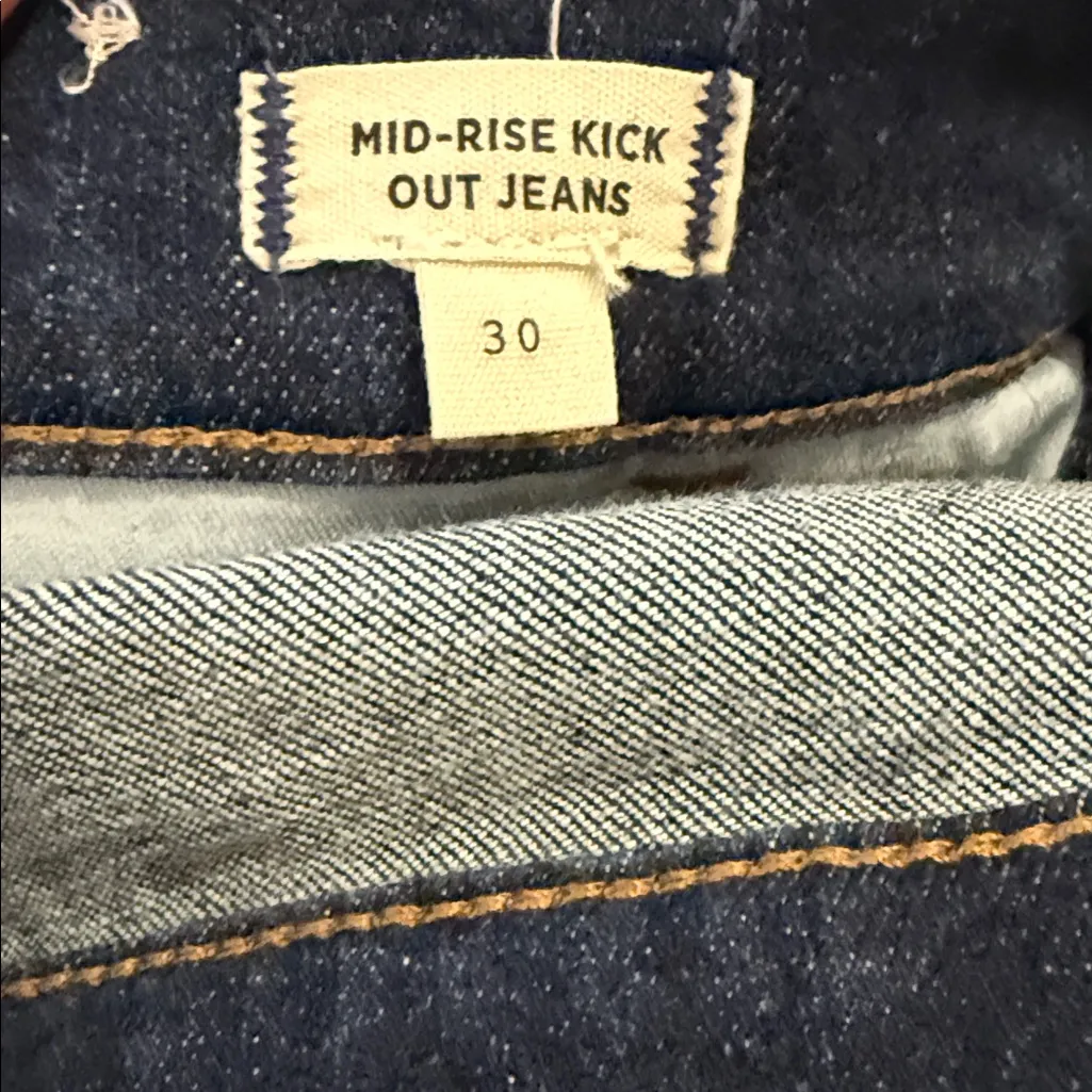 Madewell Kick Out Crop Jeans button fly 30 - Image 10