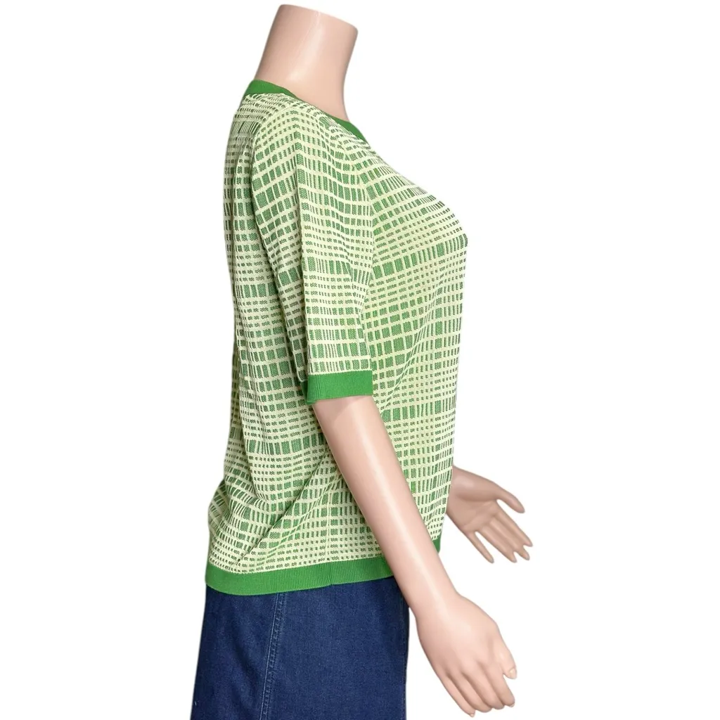 COS Lightweight Knit Top, Green, Small - Image 9