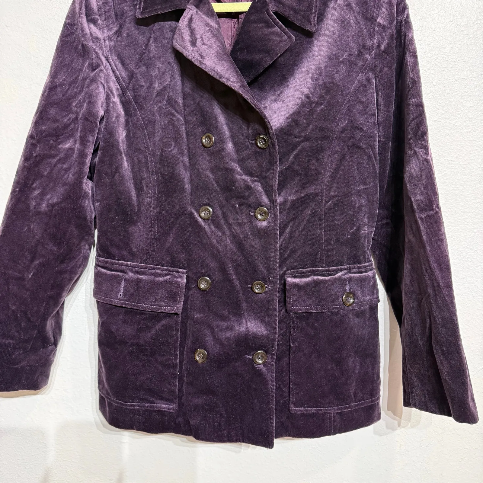 Liz Claiborne Sport Purple Vintage Double Breasted Blazer Sz M Size M - Image 4