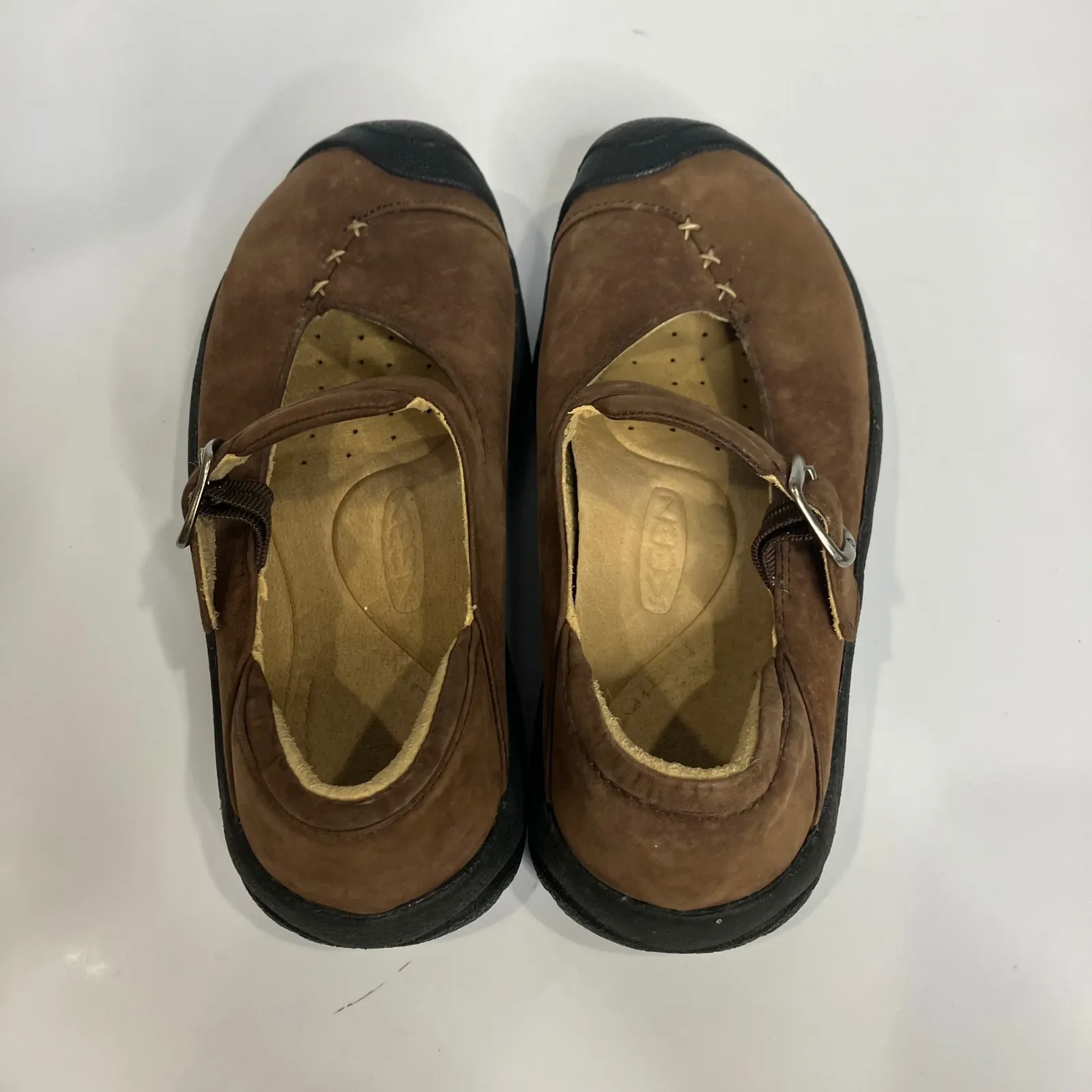 Keen brown leather mary Jane shoes women's size 6.5 cottagecore wide toe box - Image 6