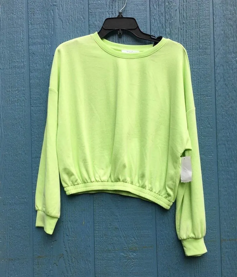 Elodie Women's Mint Green Elastic Hem Sweatshirt Small NWT - Image 2