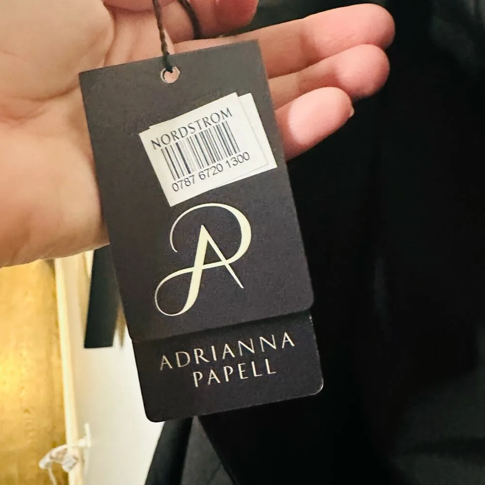 Adrianna Papell Black Streych Crepe Mermaid Skirt size 10 NWT - Image 4