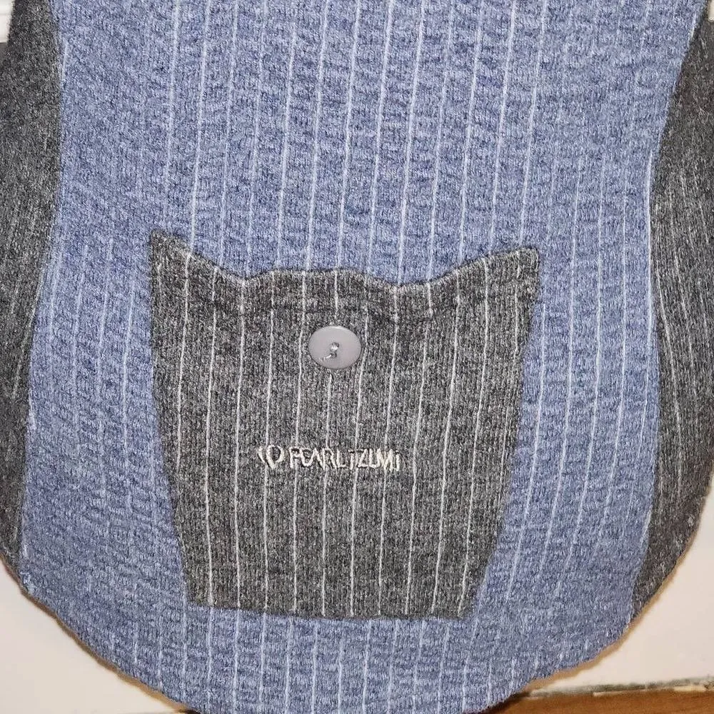 Pearl Izumi Womens Blue 1/4 Zip Pullover Sweater‎ Large - Image 5