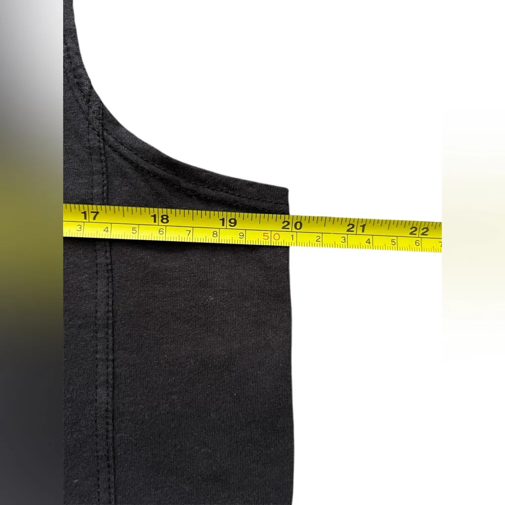 We The Free People Twisted Back Dagger&Arrow Charcoal Gray Graphic Relaxed fit Tank Top Sz M - Image 9