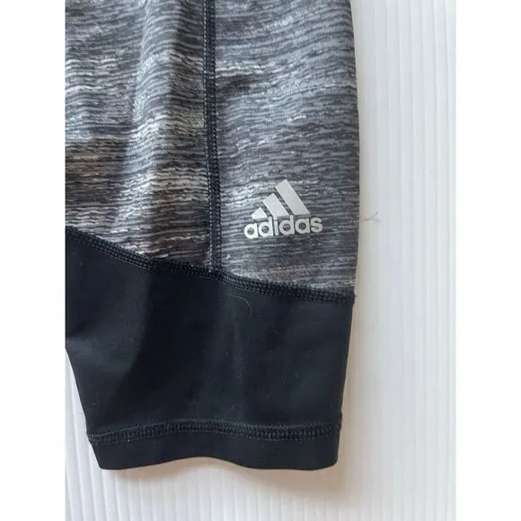 Adidas Climalite Leggings Grey And Black‎ Size S - Image 2