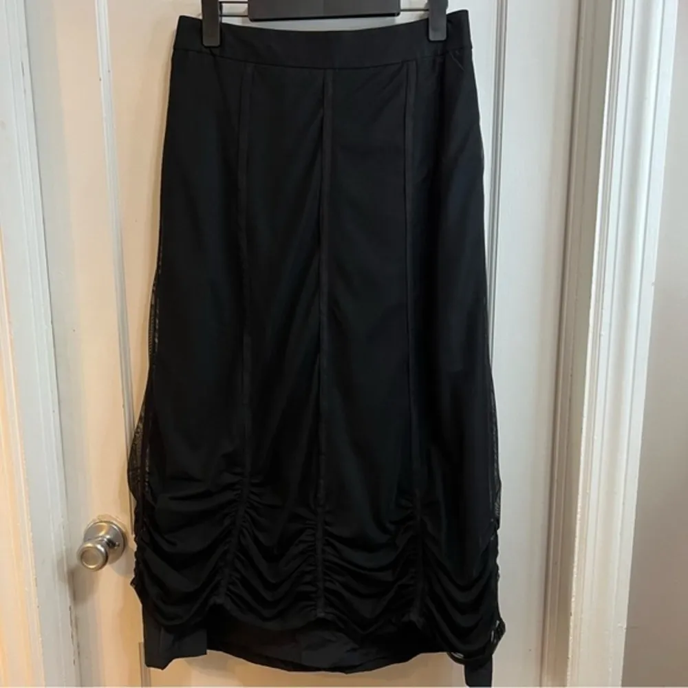 Ronen Chen tulle lined maxi ruffled skirt Black Size 2 - Image 5