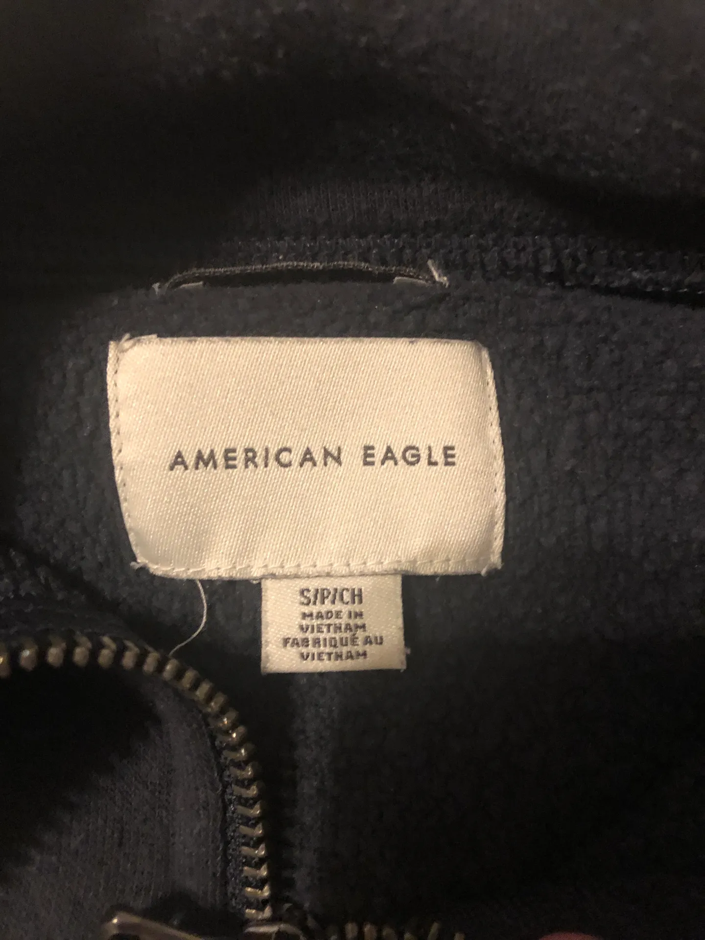 American Eagle cropped zip up sweater  - Image 3