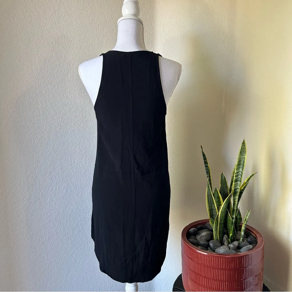 T by Alexander Wang // Black Snap Button Mini Dress - Image 3