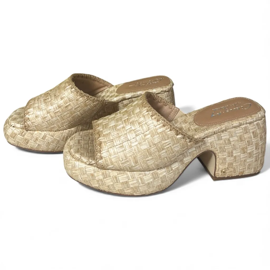 Circus NY By Sam Edelman Ilyse Beechwood Raffia Platform Sandals - Image 2