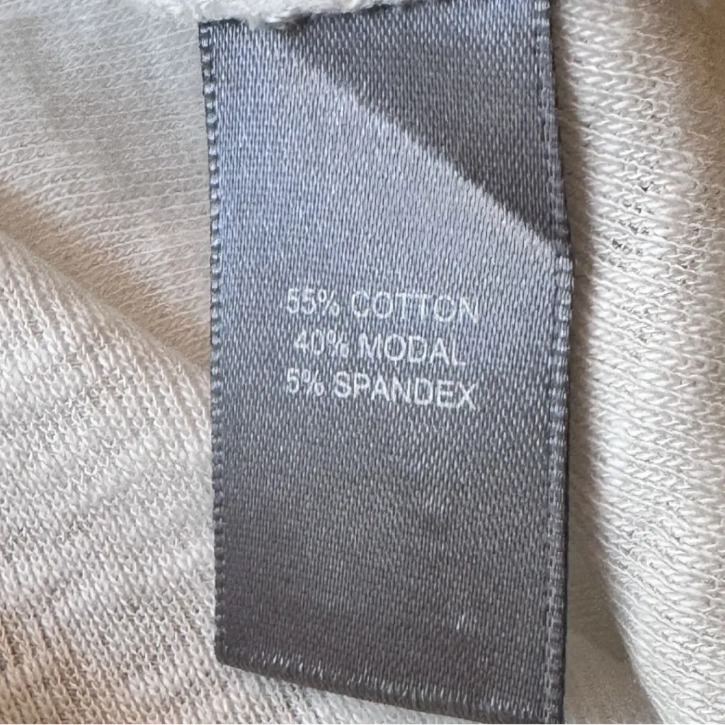 Marled Essentials Short Sleeve Crew Neck Cap Sleeve Tee Sz S NWT White - Image 7