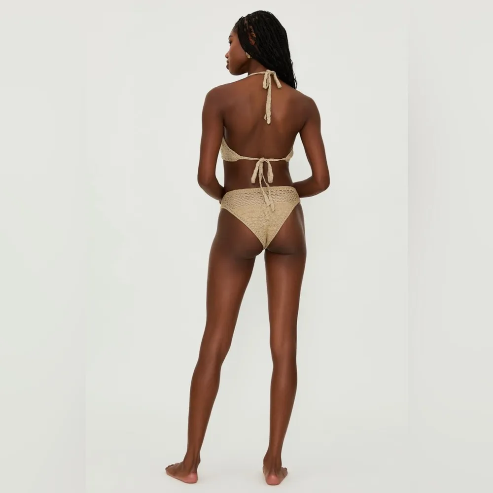Beach Riot Kaylin High Cut Crochet Bikini Bottom, size Medium, $98 - Image 3
