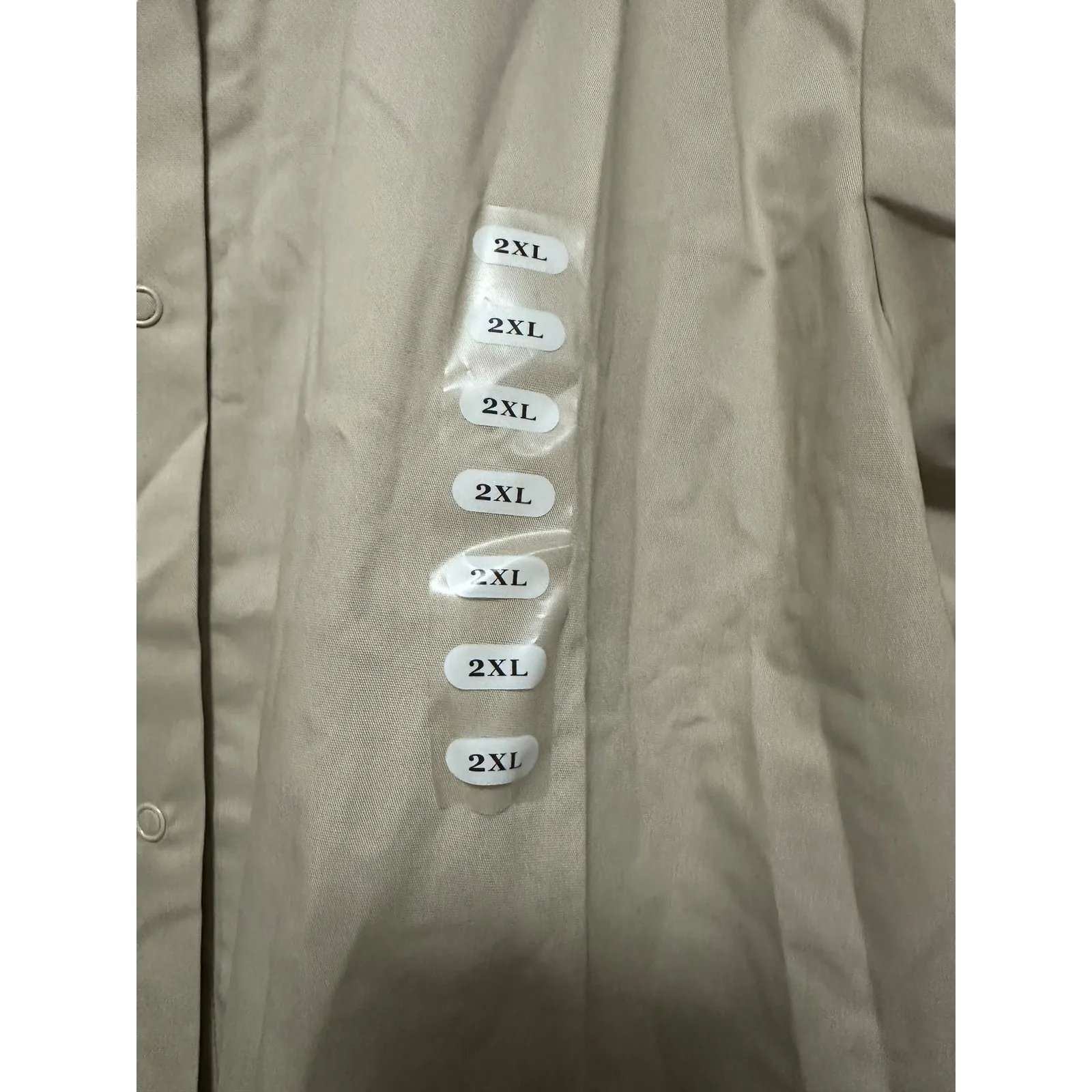 Cherokee Workwear Professionals Modern‎ Classic Scrub Jacket Beige 2XL Durable Tan Size 2X - Image 3