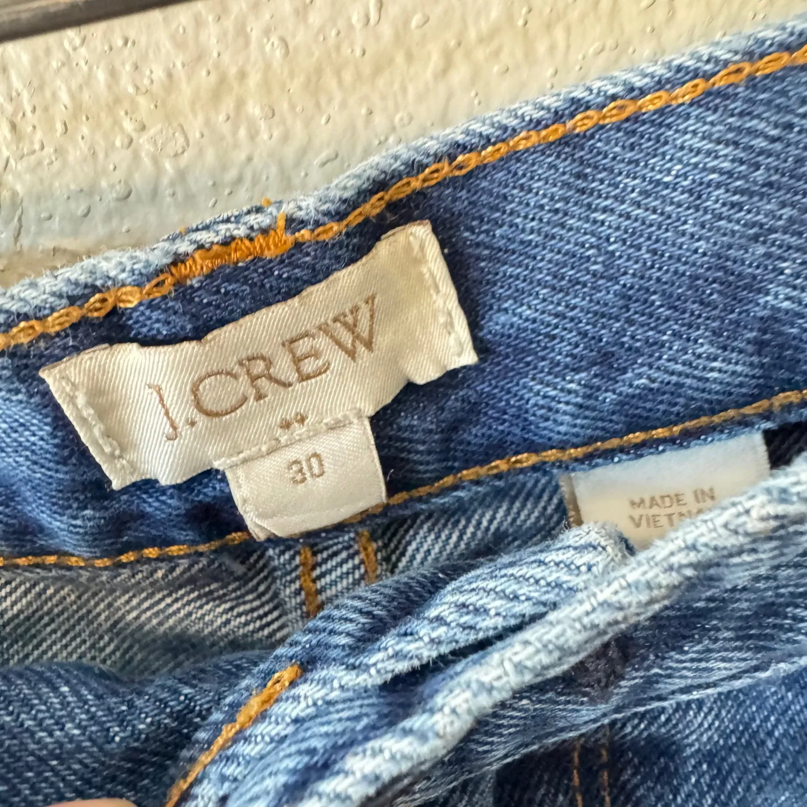 J Crew Women's Denim Shorts Cut Off Frayed‎ Hem Blue Jean Size 30 - Image 2