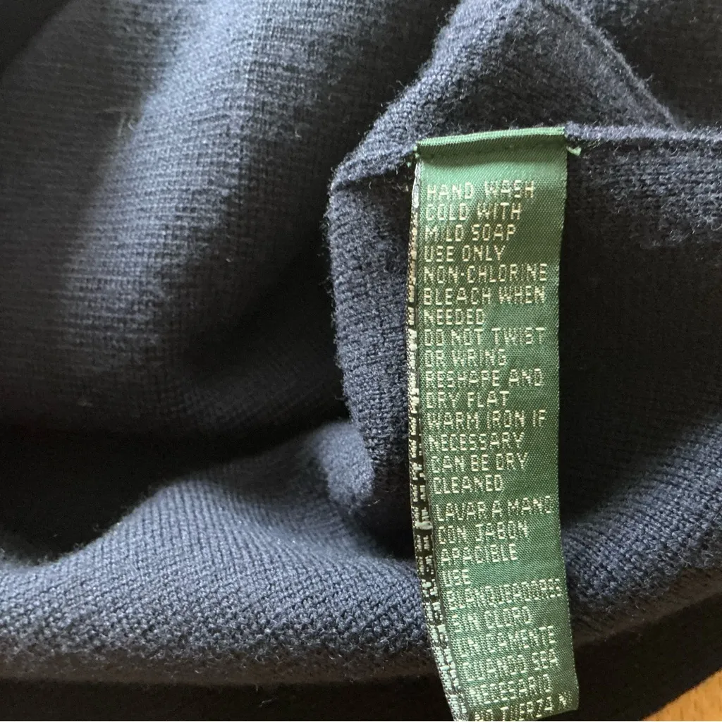 Ralph Lauren nautical sailor merino wool double breasted sweater jacket navy S - Image 8