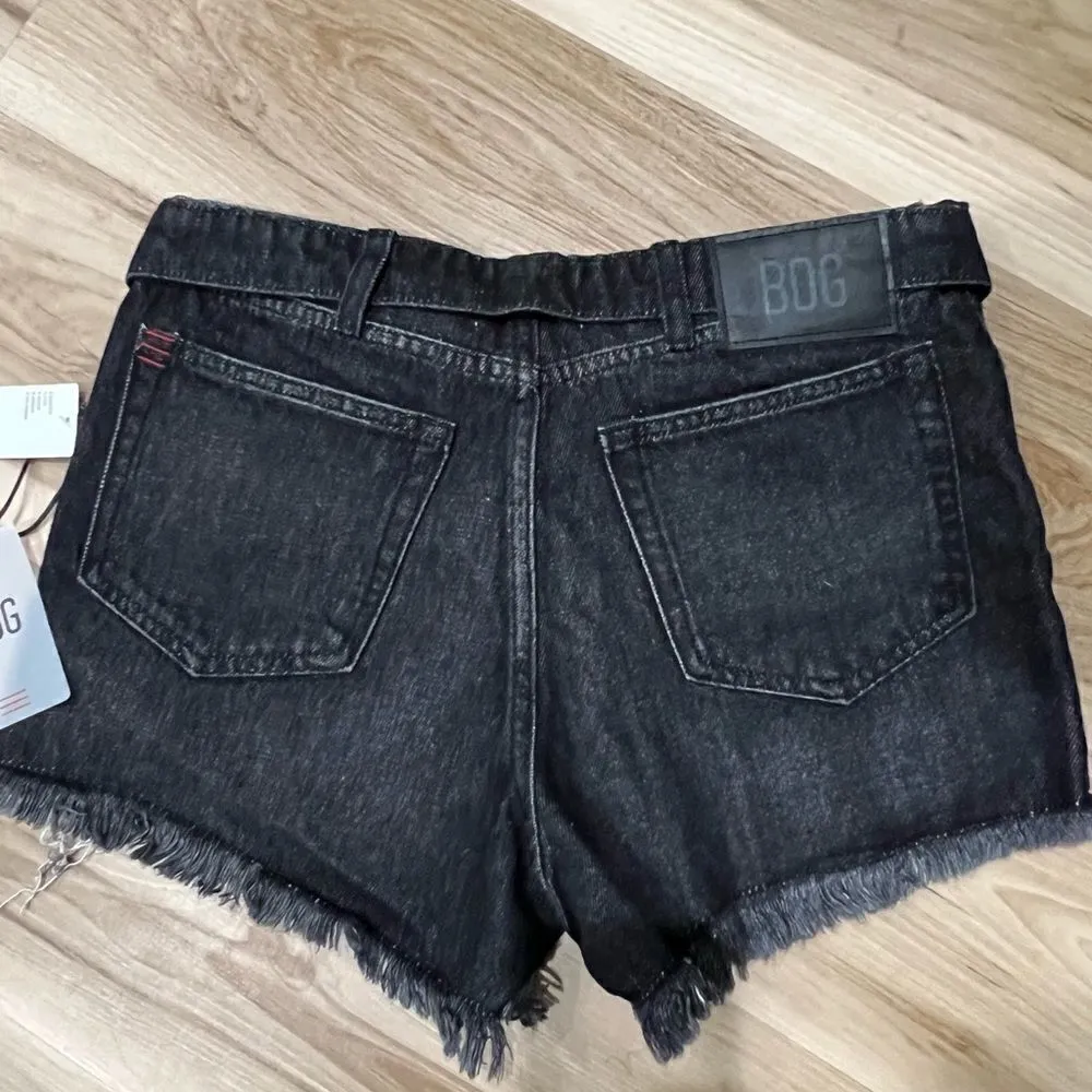 NEW Urban Outfitters BDG Foldover V-Front Black Jean Shorts Women’s 25 - Image 8