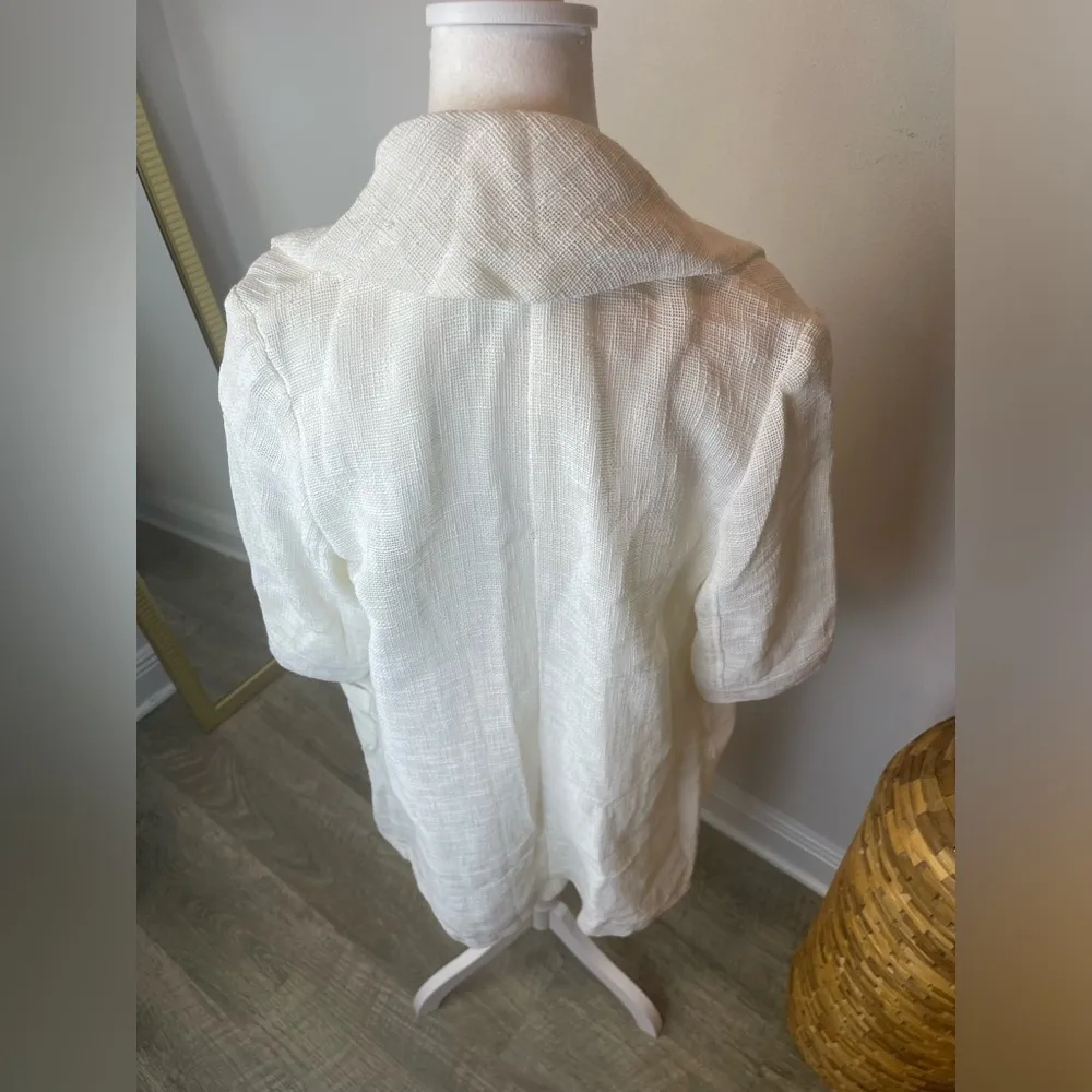 Retail $895 Doo.Ri Mesh Runway Jacket White Size 8 - Image 9