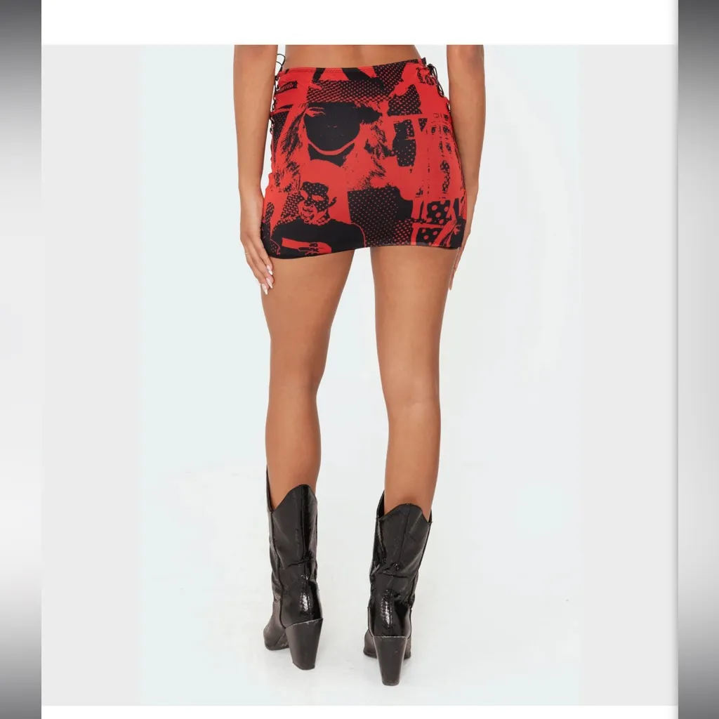 Edikted Tati Mesh Mini Skirt - Image 5