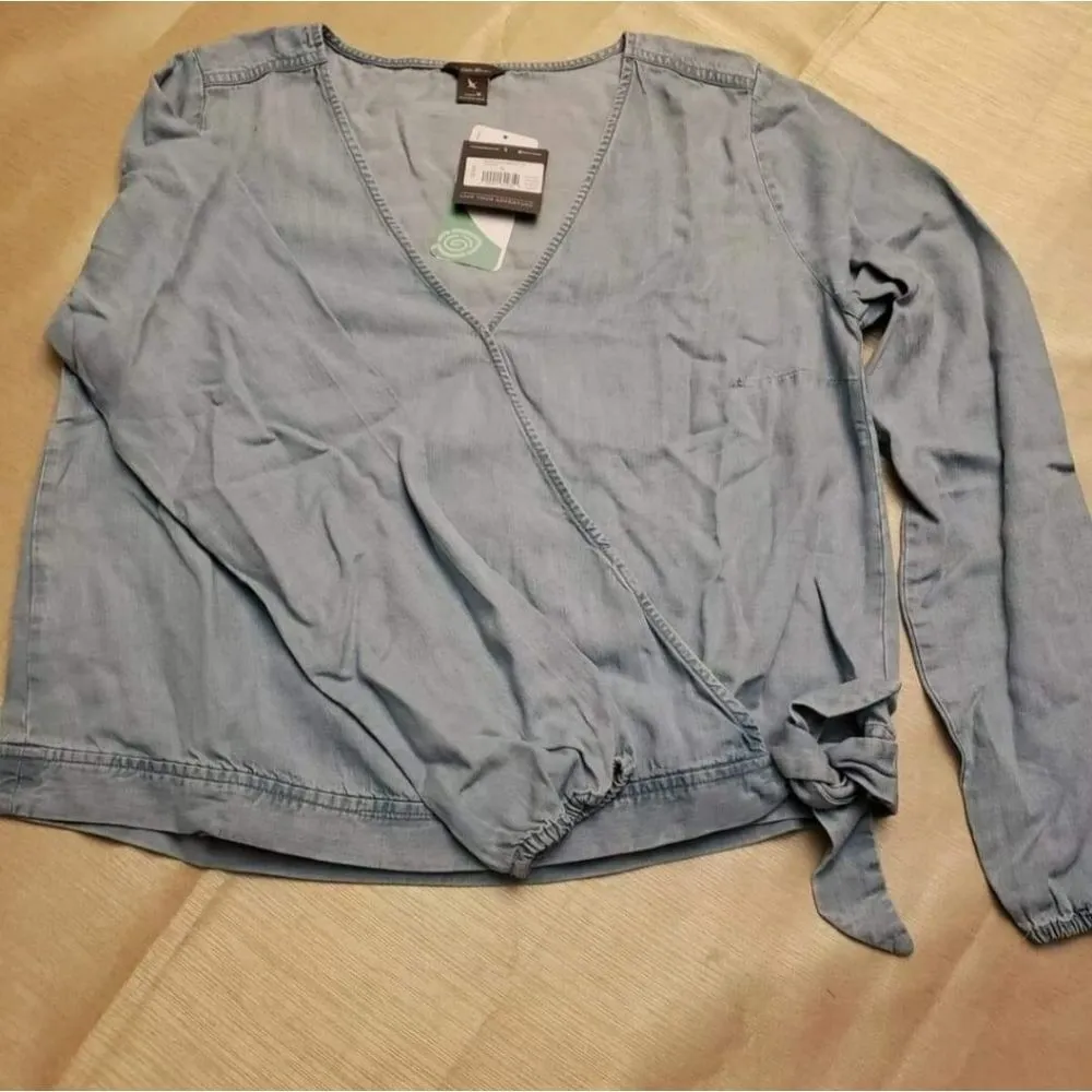 Eddie Bauer tranquil tie wrap top size L - Image 2