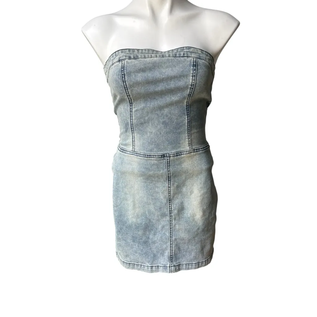 NWT, Thatssofetch Robbie Denim Dress - Blue, Sz 2 - Image 4